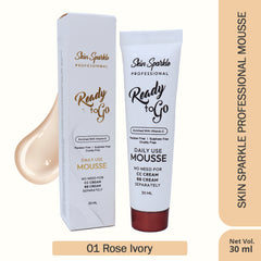 Skin Sparkle Professional Ready to Go Daily Mousse, Vitamin E Enriched, Paraben-Free, 30ml