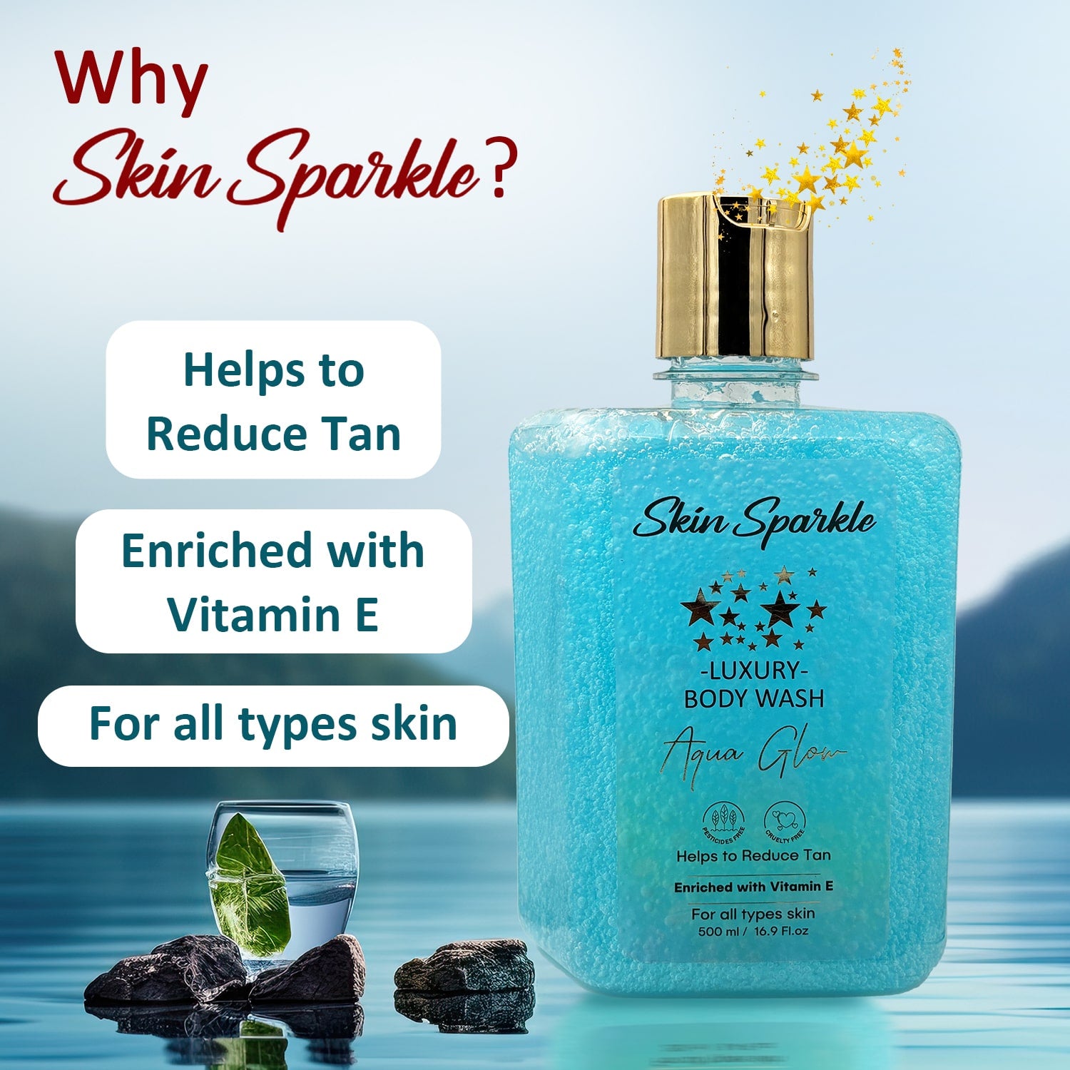Skin Sparkle Luxury Body Wash 500ml