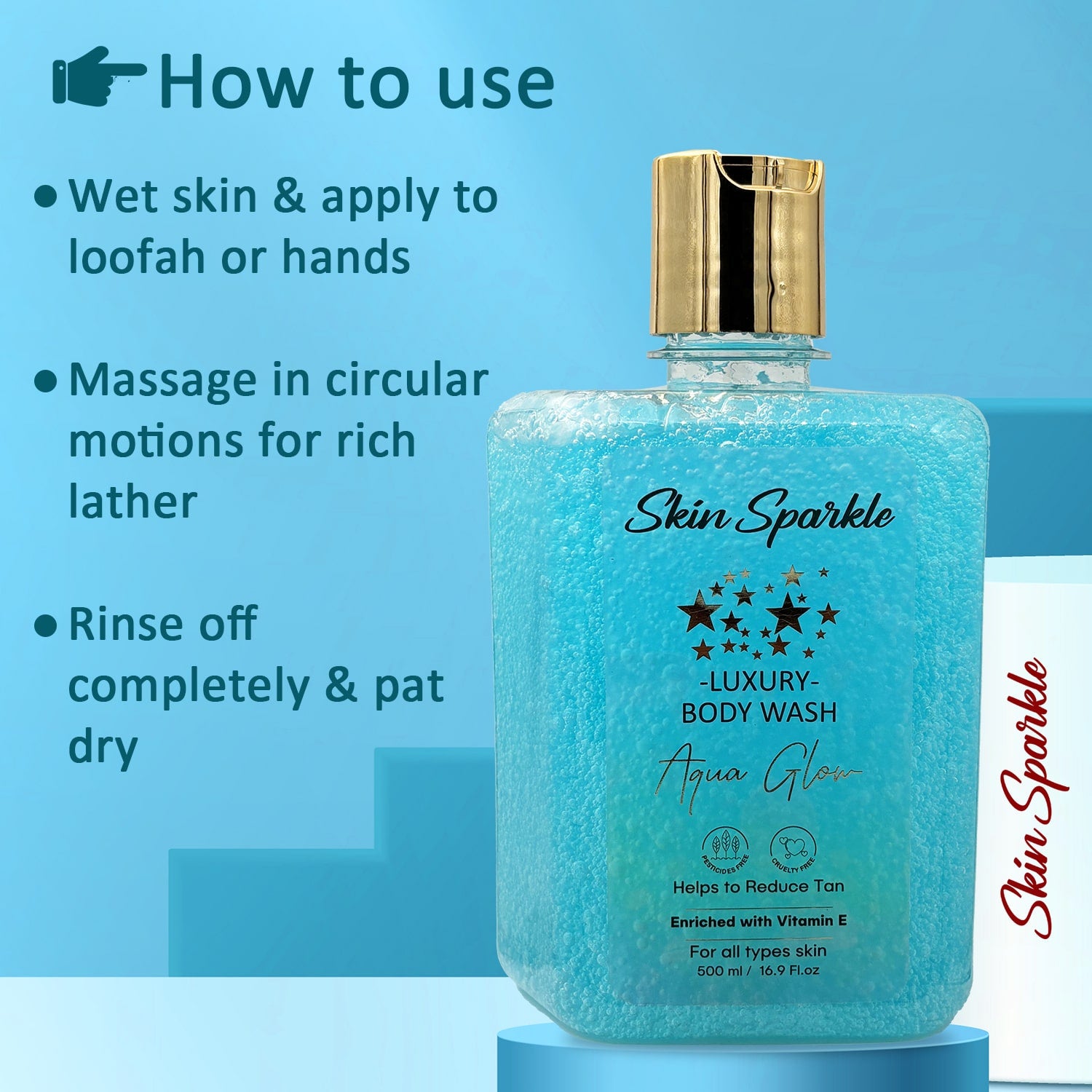 Skin Sparkle Luxury Body Wash 500ml