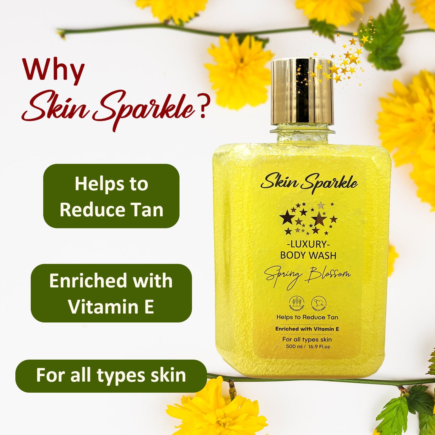 Skin Sparkle Luxury Body Wash 500ml