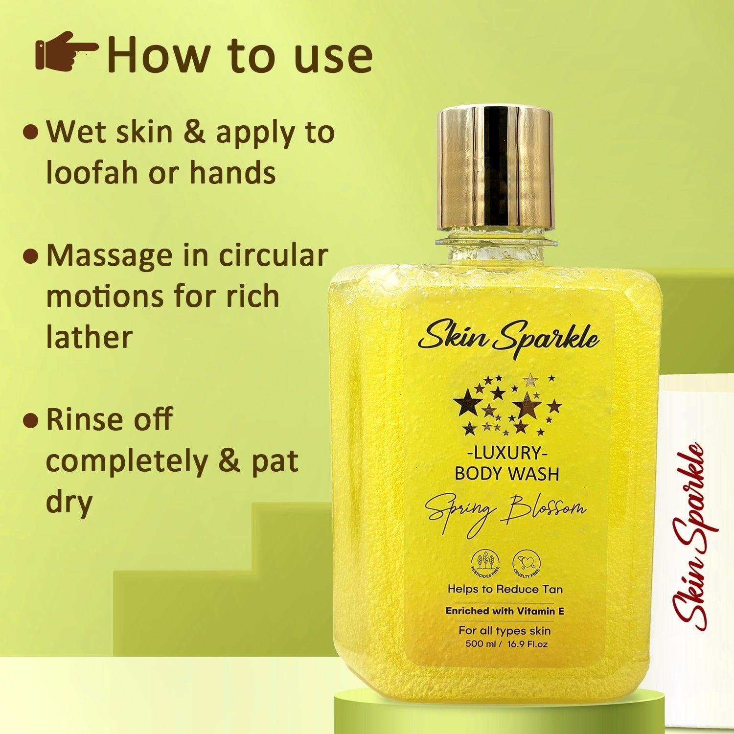 Skin Sparkle Luxury Body Wash 500ml