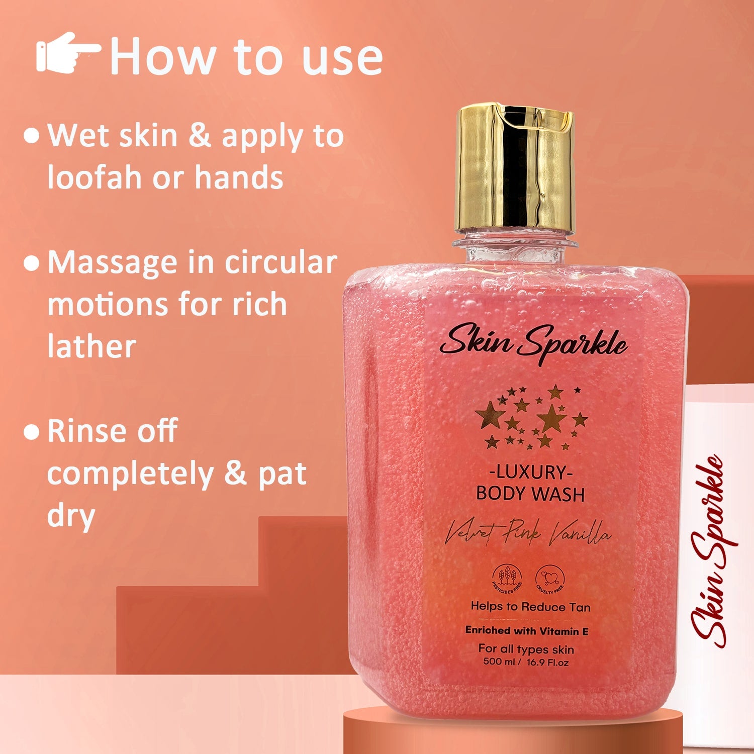 Skin Sparkle Luxury Body Wash 500ml