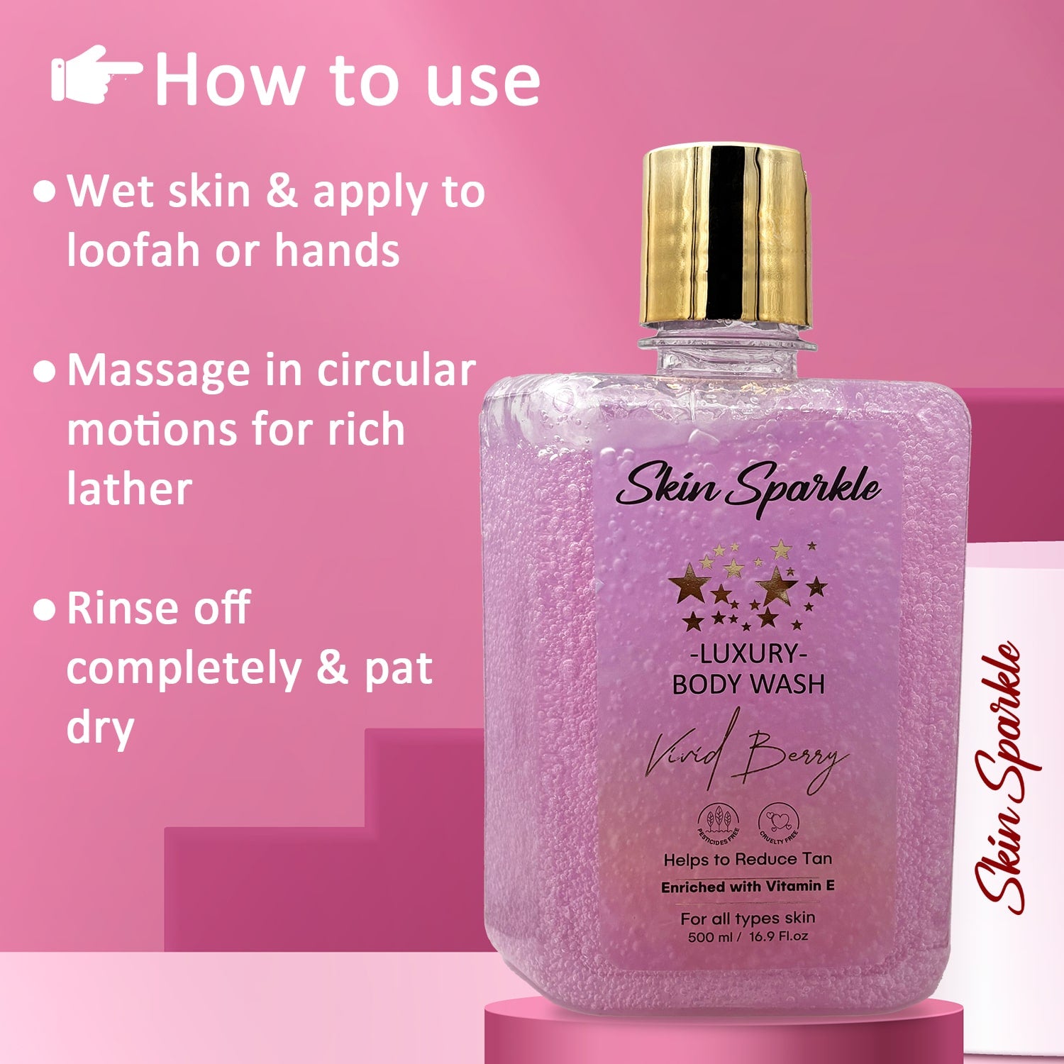 Skin Sparkle Luxury Body Wash 500ml