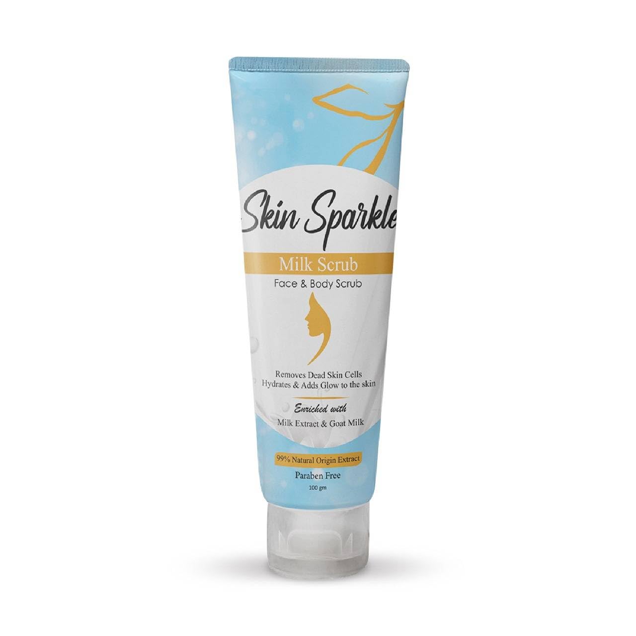 Skin Sparkle Face & Body Milk Scrub