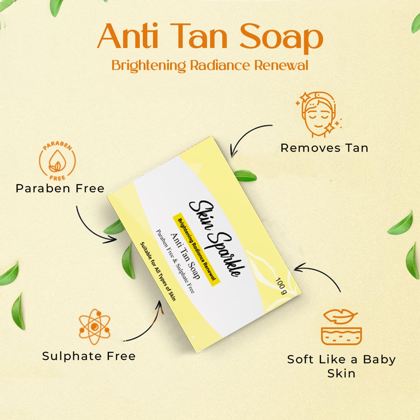 Skin Sparkle Brightening Radiance Renewal Anti-Tan Soap