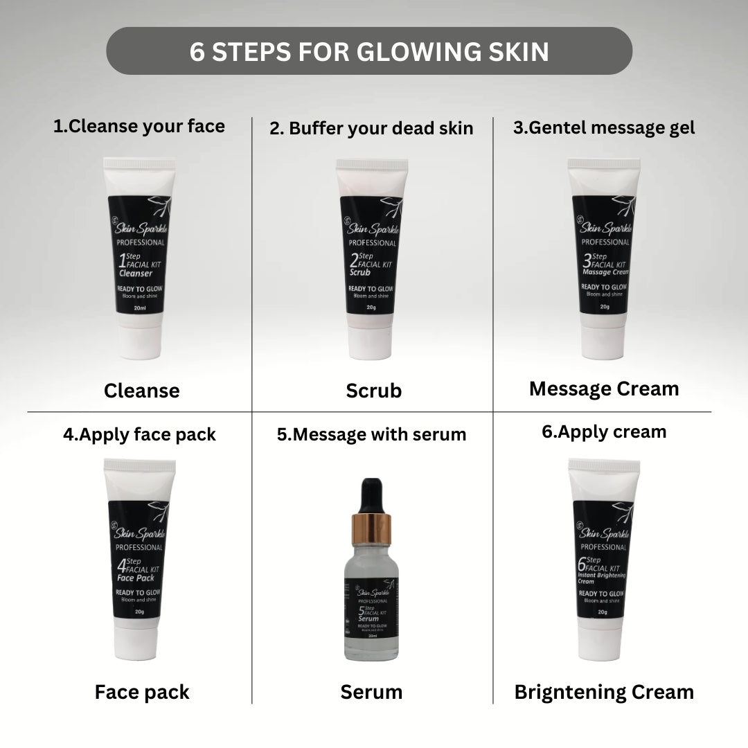 Skin Sparkle Professional 6-Step Facial Kit