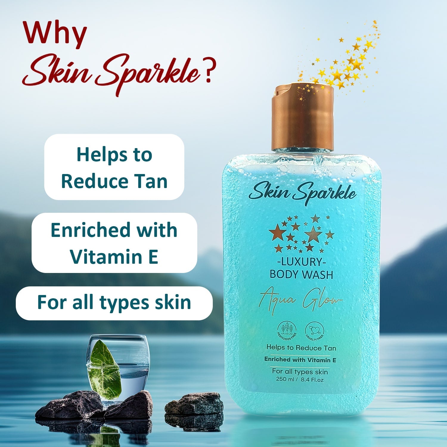 Skin Sparkle Luxury Body Wash 250ml