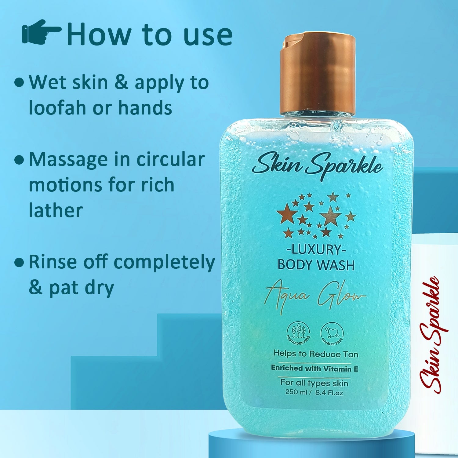 Skin Sparkle Luxury Body Wash 250ml
