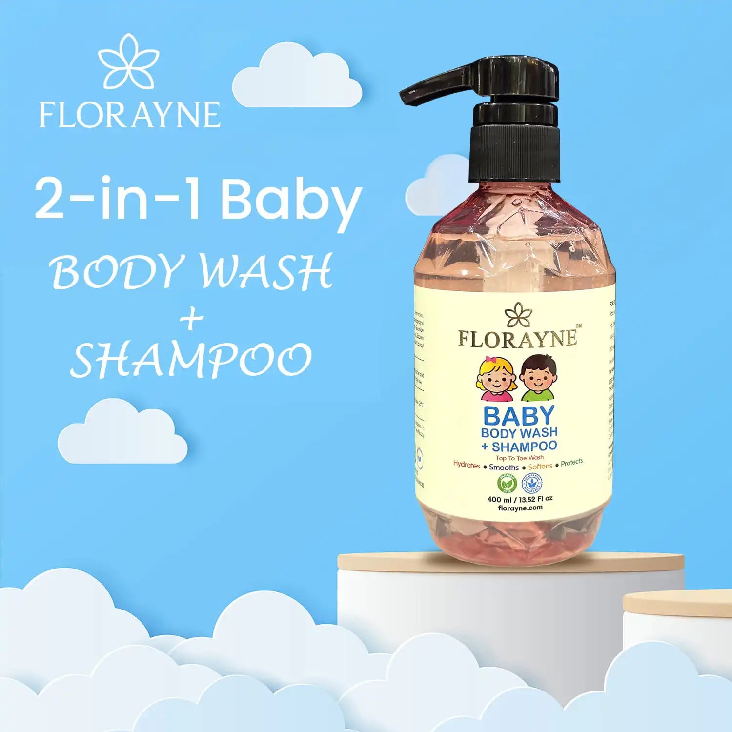 FLORAYNE Baby Body Wash + Shampoo