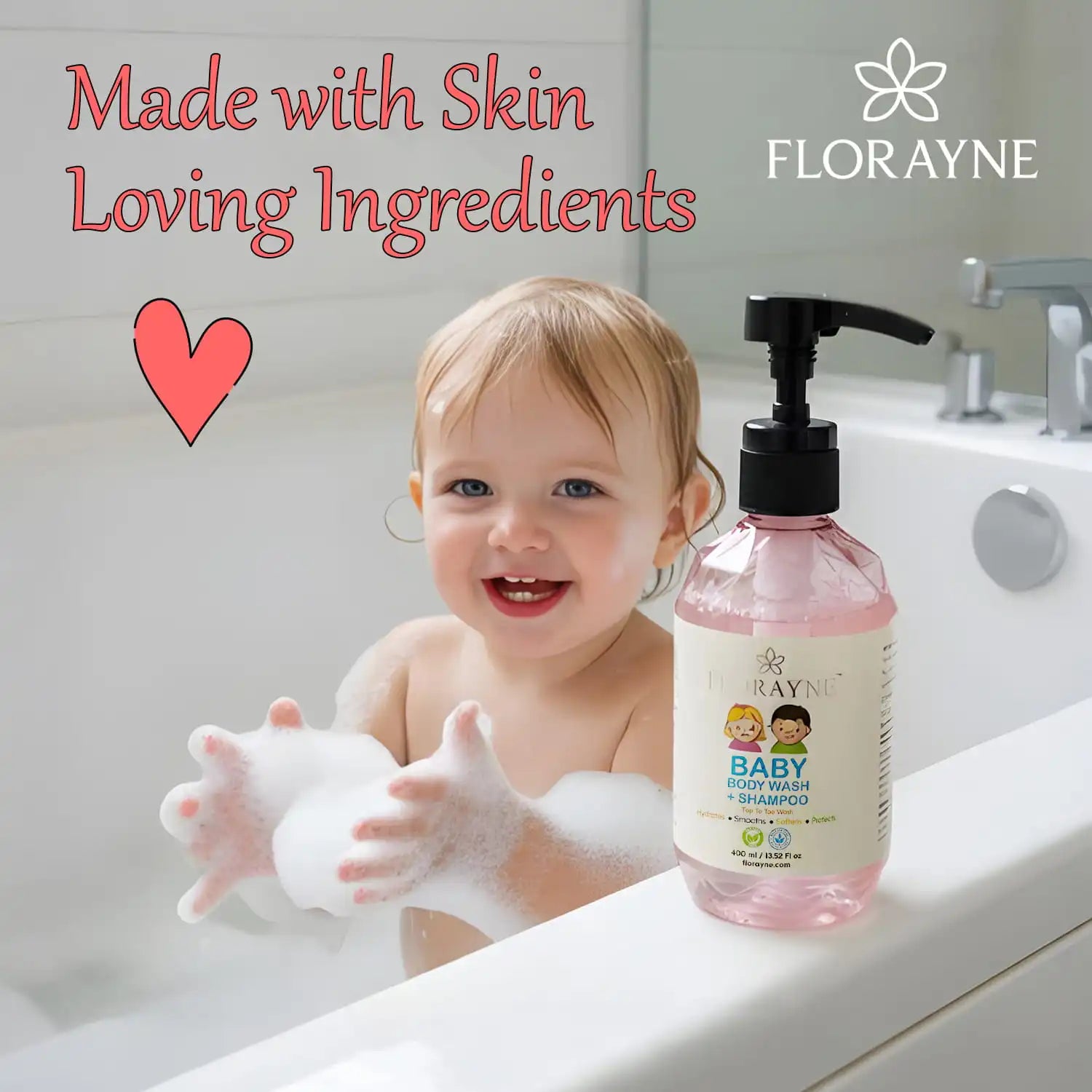 FLORAYNE Baby Body Wash + Shampoo