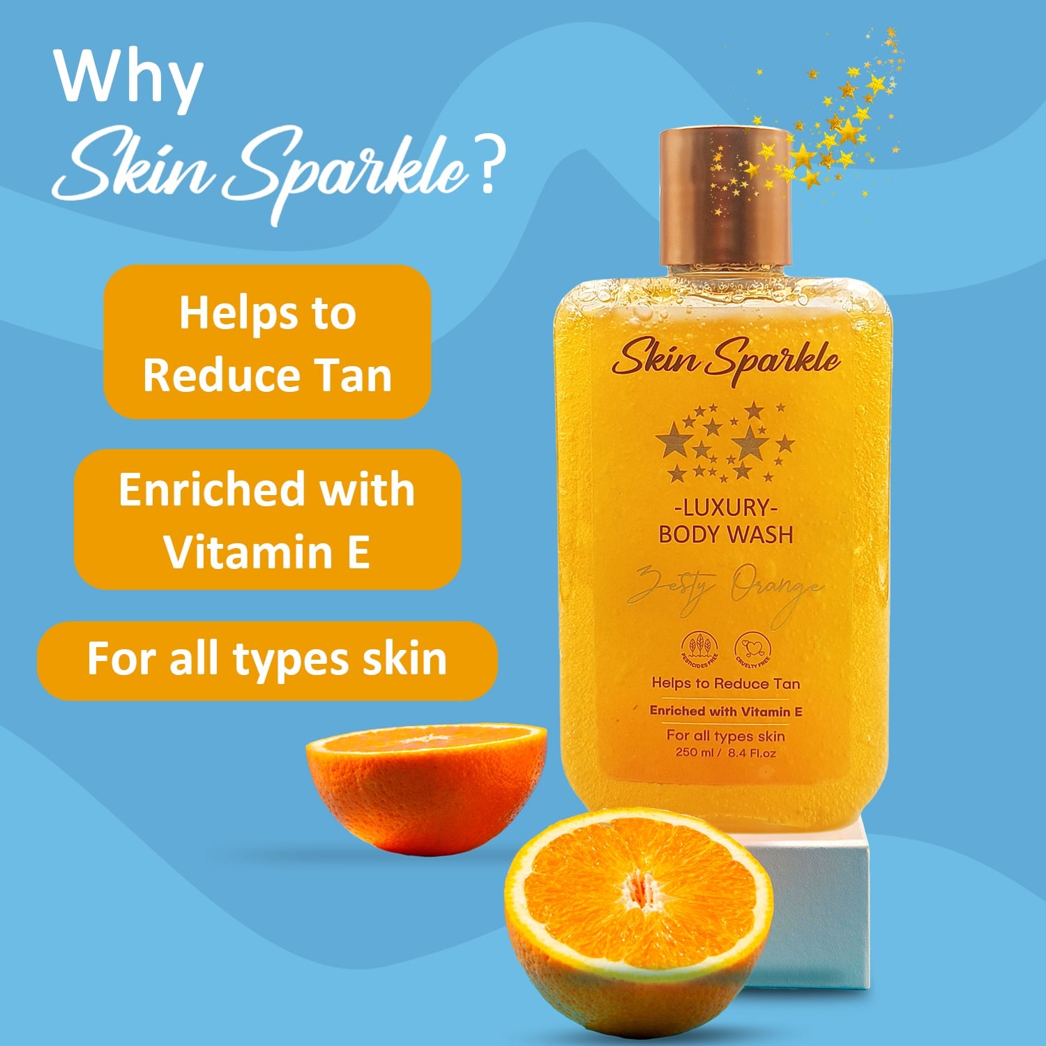 Skin Sparkle Luxury Body Wash 250ml