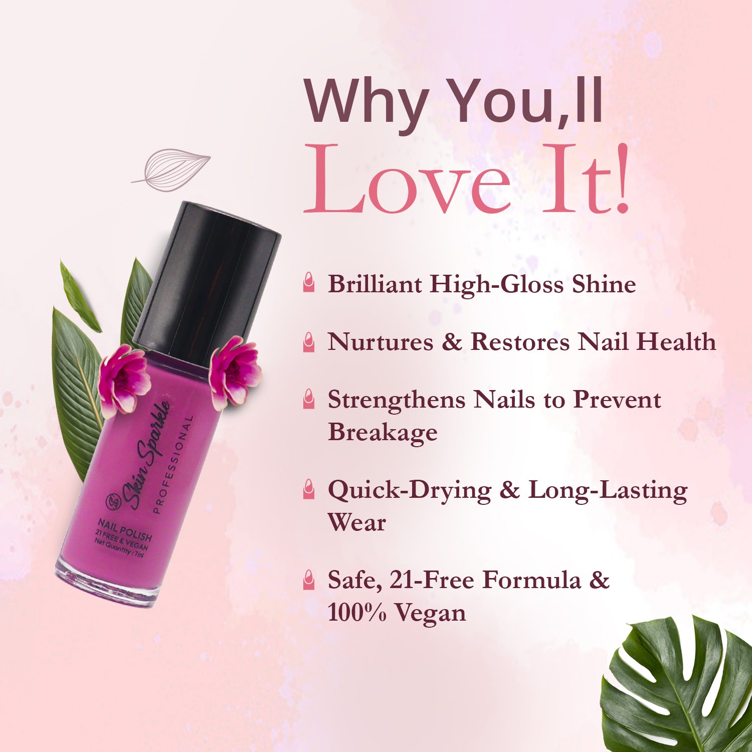 Skin Sparkle Professional Nail Polish