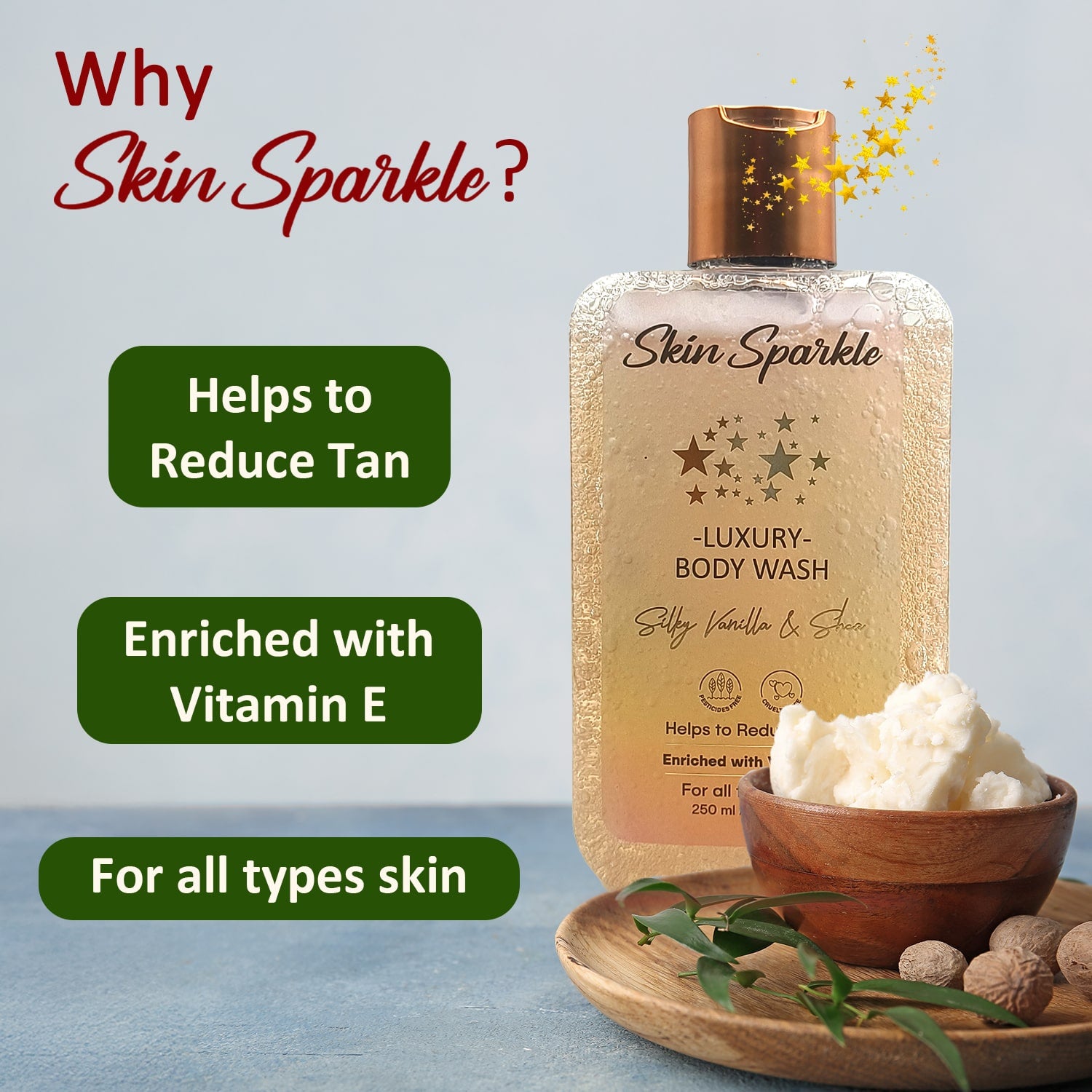 Skin Sparkle Luxury Body Wash 250ml