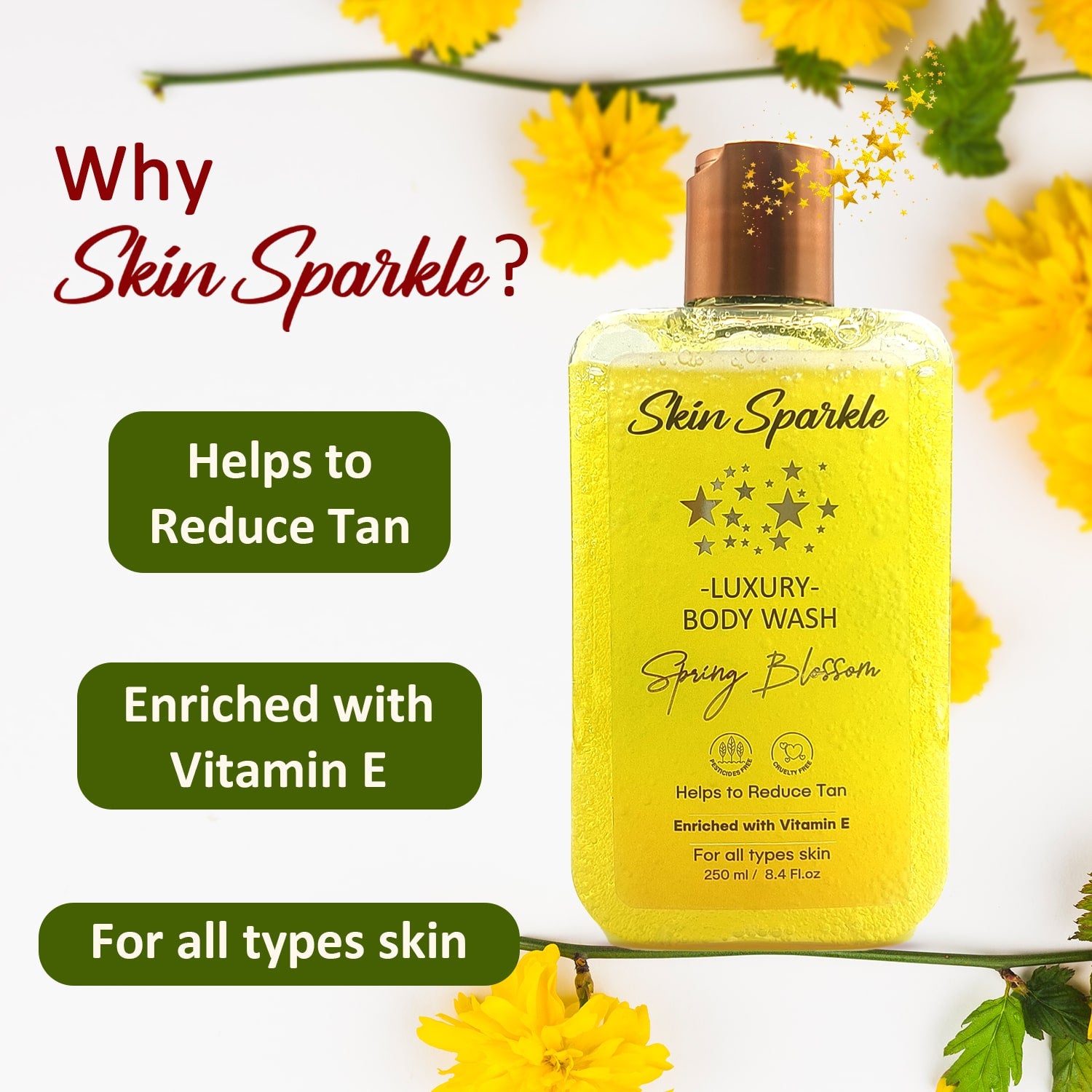 Skin Sparkle Luxury Body Wash 250ml