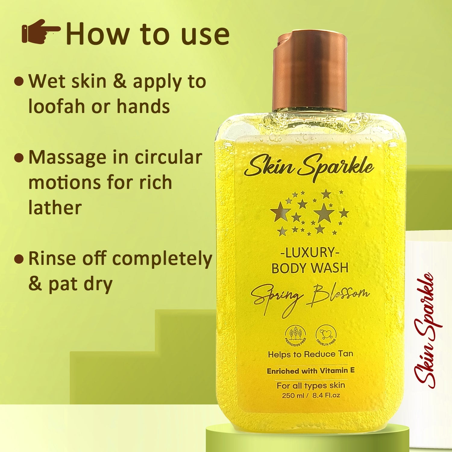 Skin Sparkle Luxury Body Wash 250ml