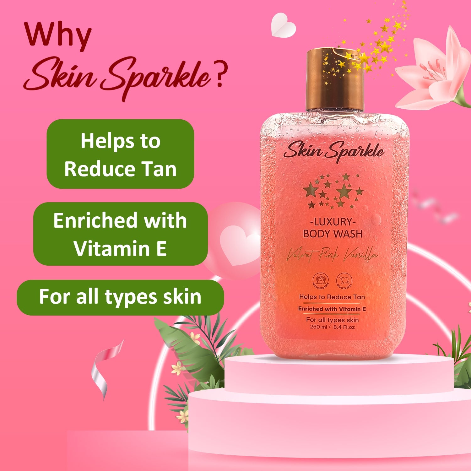 Skin Sparkle Luxury Body Wash 250ml